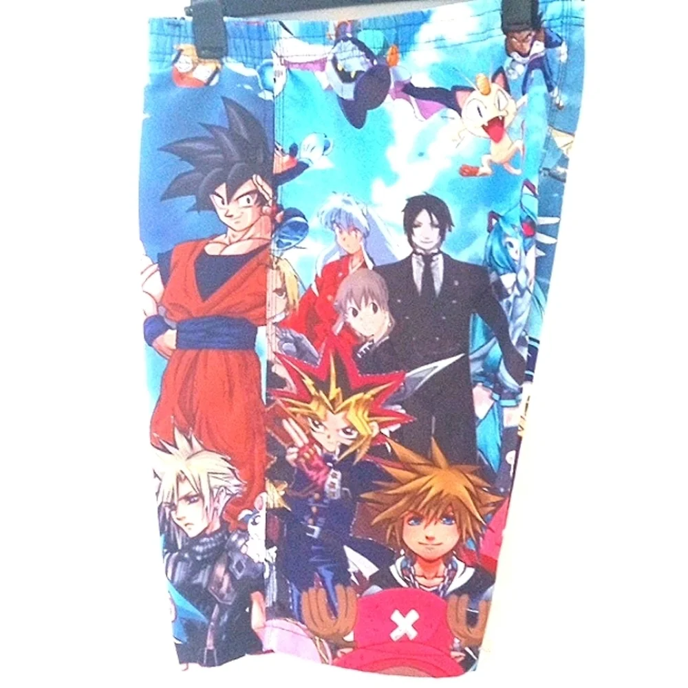 DRAGON BALL Z DRAWSTRING TWO POCKETS MESH LINED SWIM TRUNKS SIZE XL NWOT - Picture 2 of 8